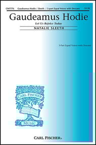 cover Gaudeamus Hodie SSA choral sheet music cover